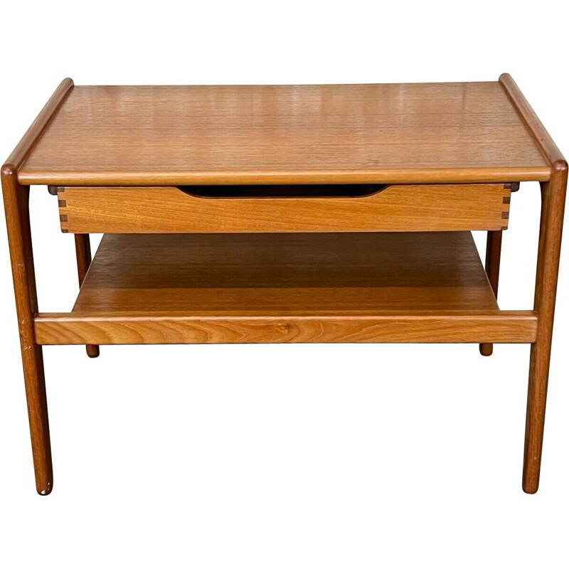Vintage teak side table by Arne Wahl Iversen, 1960s