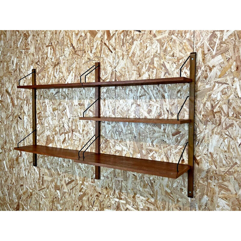 Vintage teak wall unit by Poul Cadovius for Cado, 1960s-1970s