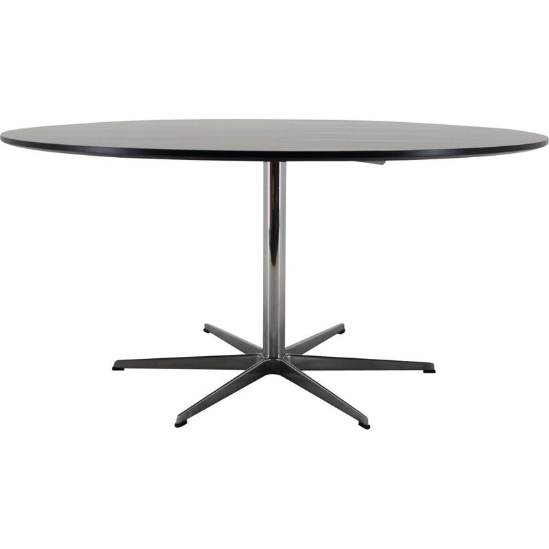 Vintage runder Tisch aus Palisanderholz von Arne Jacobsen für Fritz Hansen, Dänemark 1960