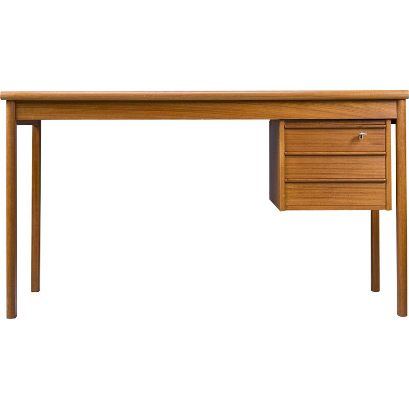 Danish vintage teak desk by Peter Lovig Nielsen for Hedensted Mobelfabrik, 1961