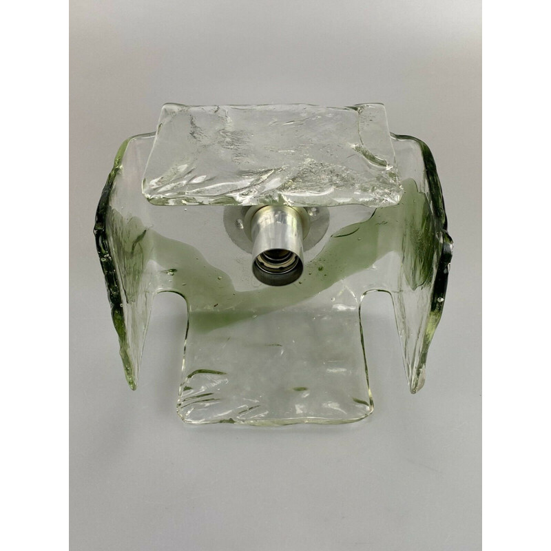 Juego de 4 apliques de cristal vintage de Carlo Nason para Kalmar Franken, 1960-1970