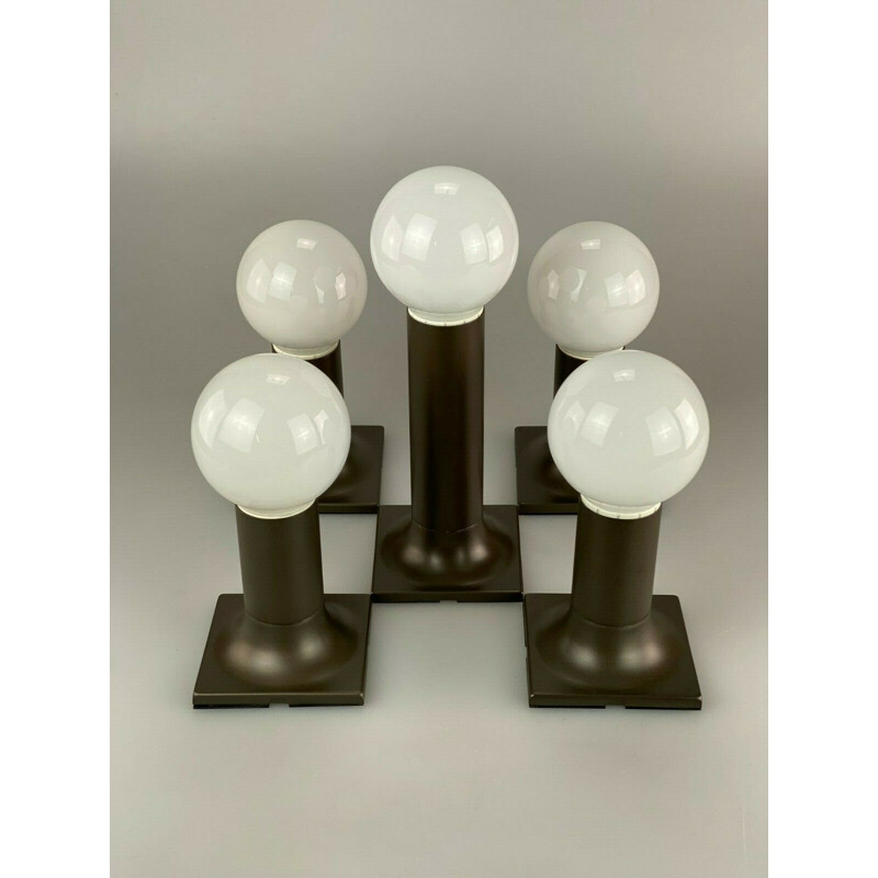 Set of 5 vintage sconces by Rolf Krüger for Staff, 1970