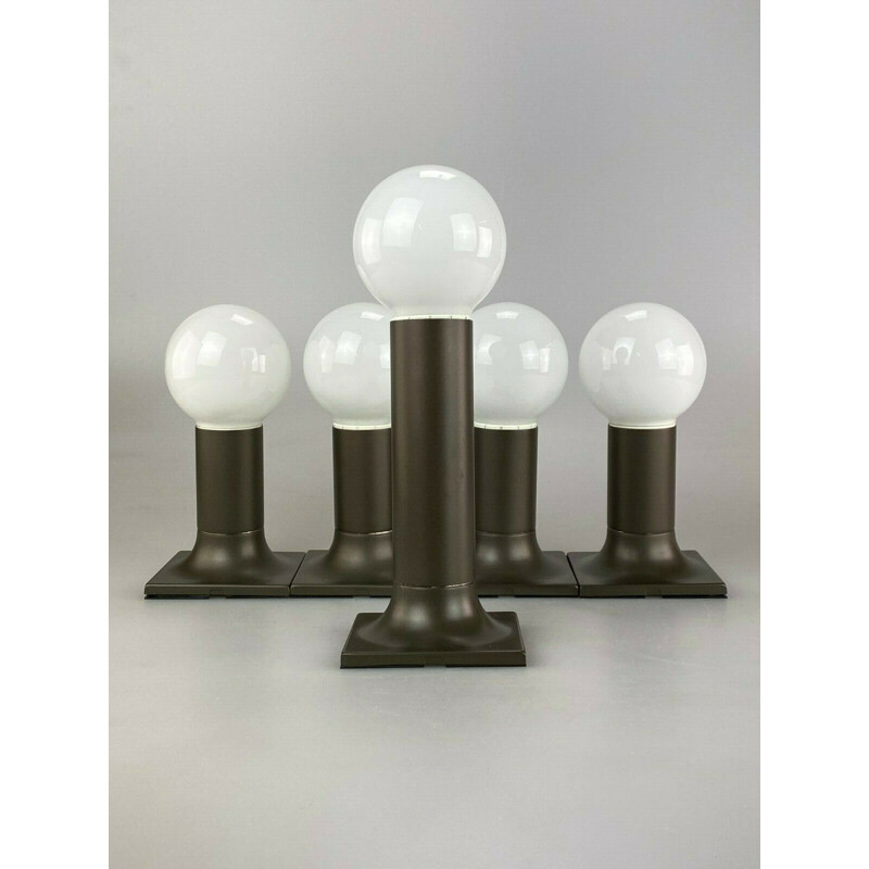 Set of 5 vintage sconces by Rolf Krüger for Staff, 1970