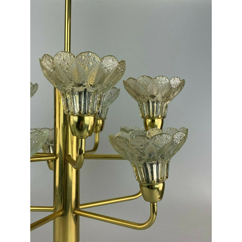 Vintage chandelier in glass, 1960-1970s