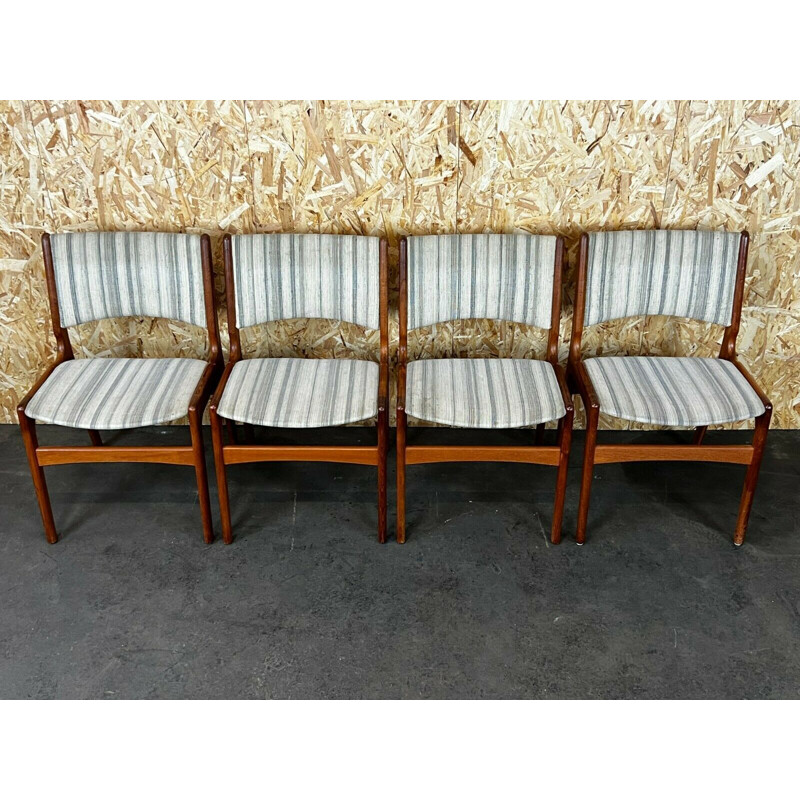 Set di 4 sedie vintage in teak di Henning Kjaernulf, 1960-1970