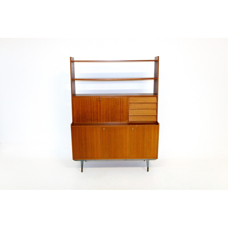 Vintage mahogany secretary by Bränntorps, Sweden 1960