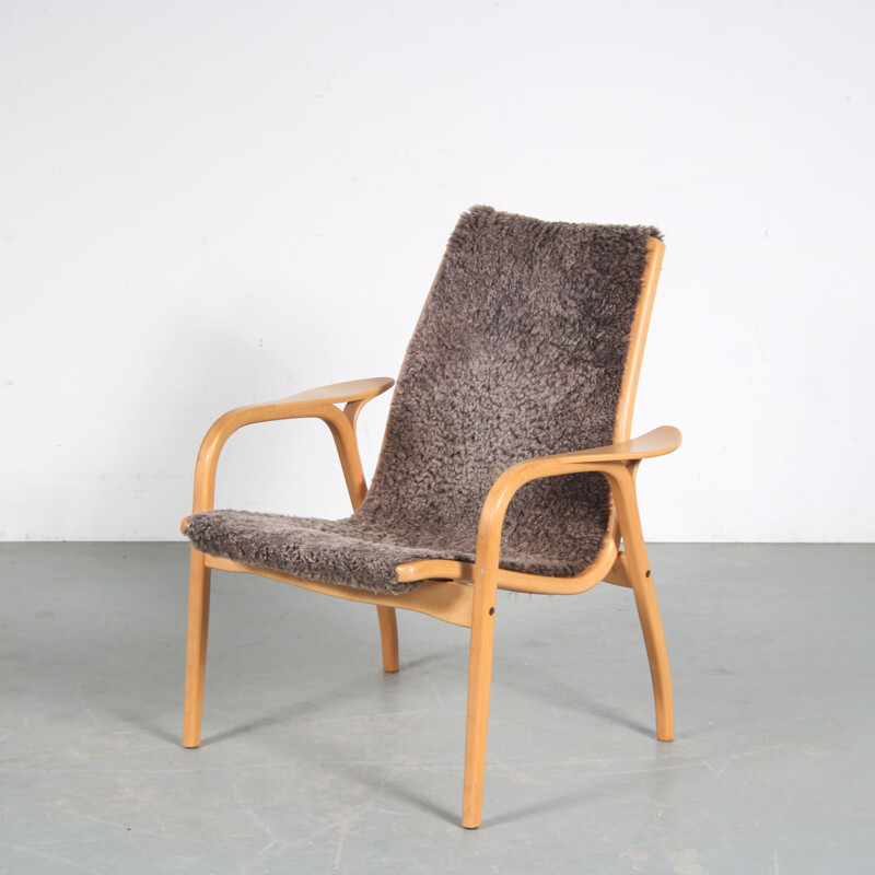 Vintage "Lamino" lowback armchair by Yngve Ekström for Svedese, Sweden 1960s