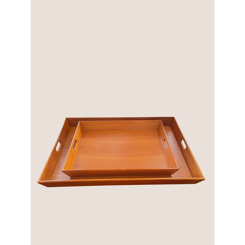 Pair of vintage trays by Gae Aulenti, 1980