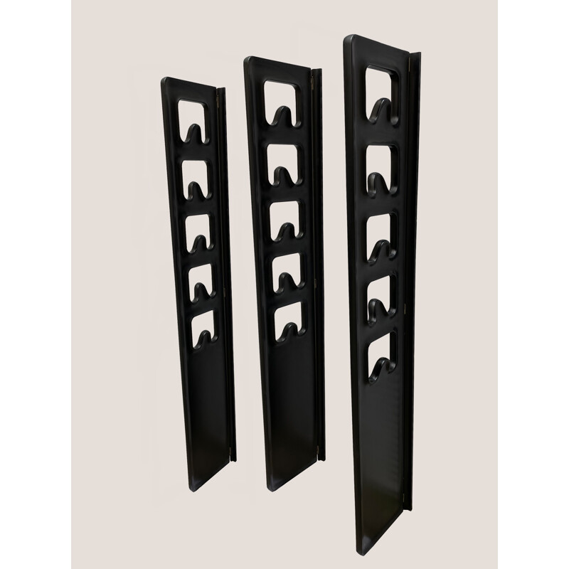 Set of 3 vintage mobile wall coat racks, 1970