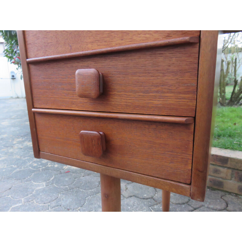 Mid century Danish teak double-side desk - 1960s