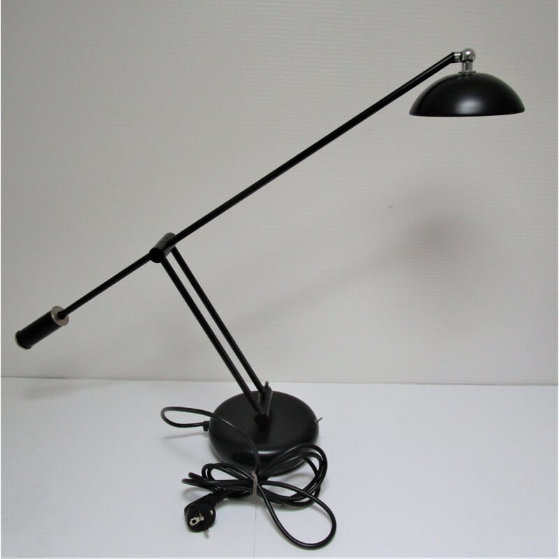 Lámpara metálica de contrapeso vintage, 1990