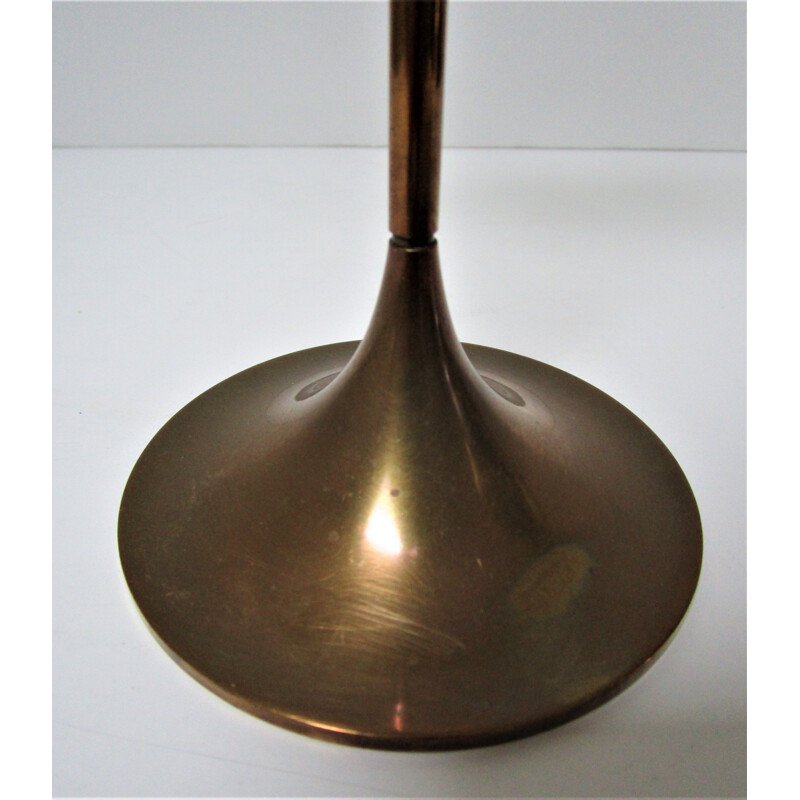 Vintage candlestick model Hi-Fi in solid brass by Max Bruël for Torben Orskov, Denmark 1960s