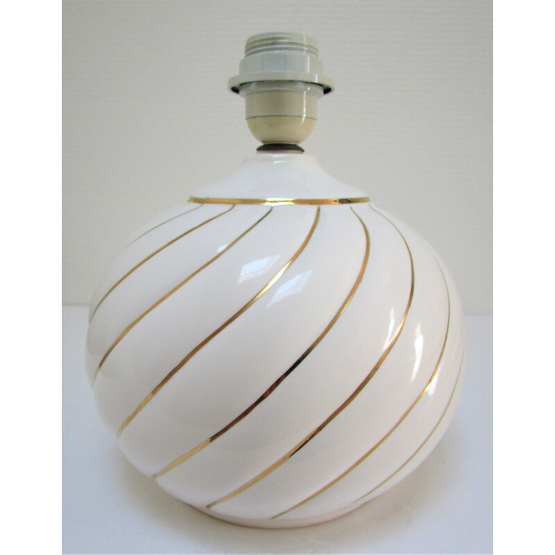 Lámpara de cerámica italiana vintage, 1980