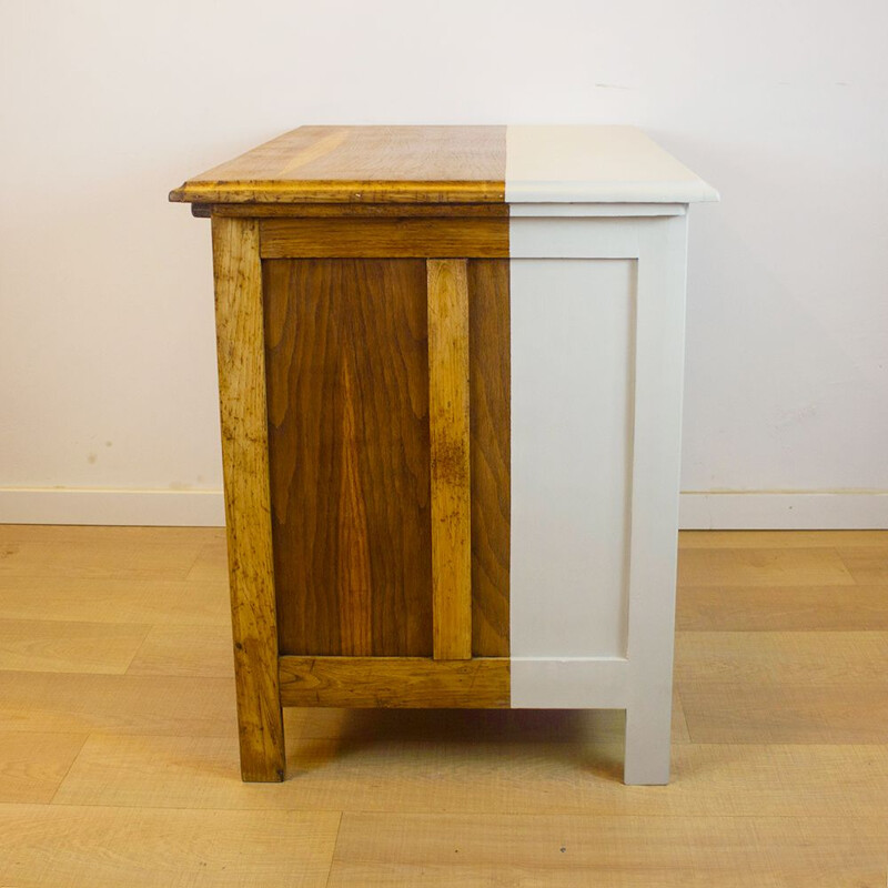 Vintage oak desk, Spain 1930s