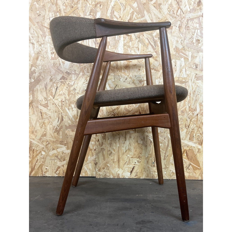 Vintage teak desk armchair by Th. Harlev for Farstrup, 1960s