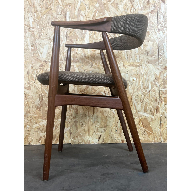 Vintage teak desk armchair by Th. Harlev for Farstrup, 1960s