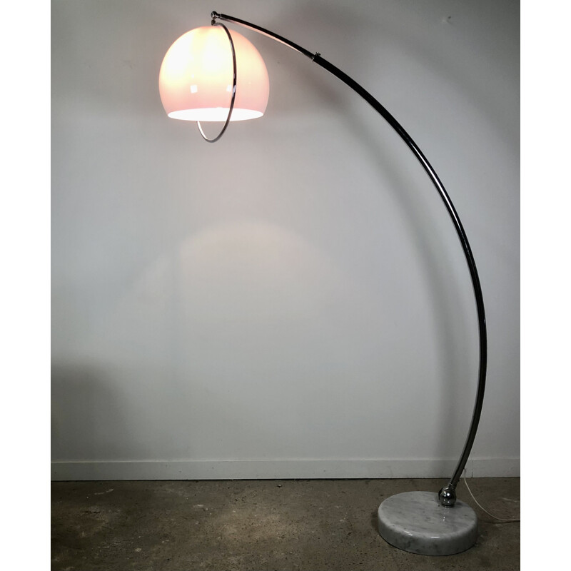 Lámpara de pie de arco vintage de Gioffredo Reggiani, 1960