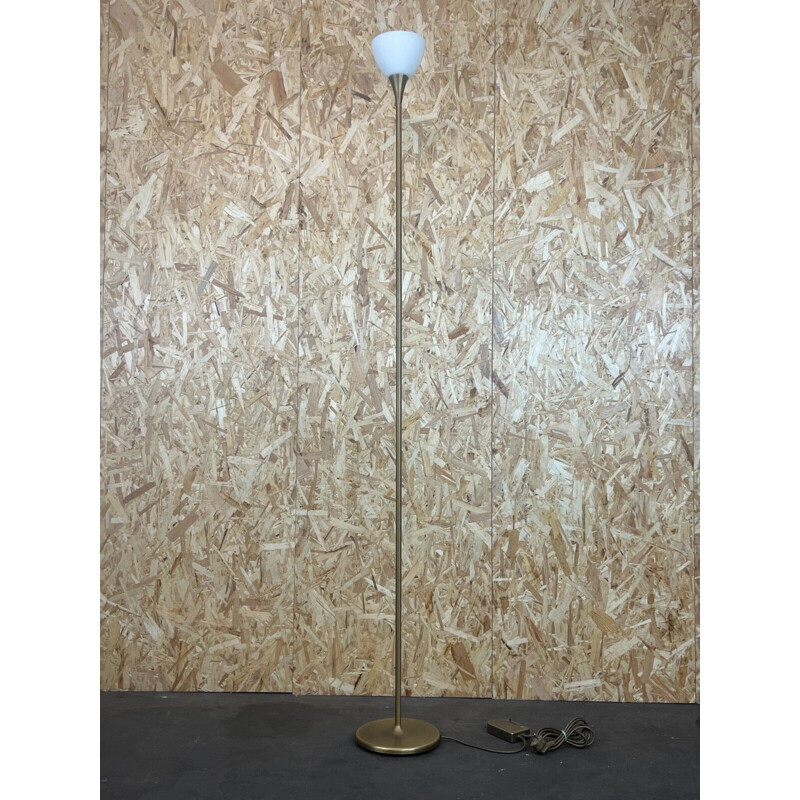 Vintage floor lamp in brass & glass by Hillebrand, 1960-1970s