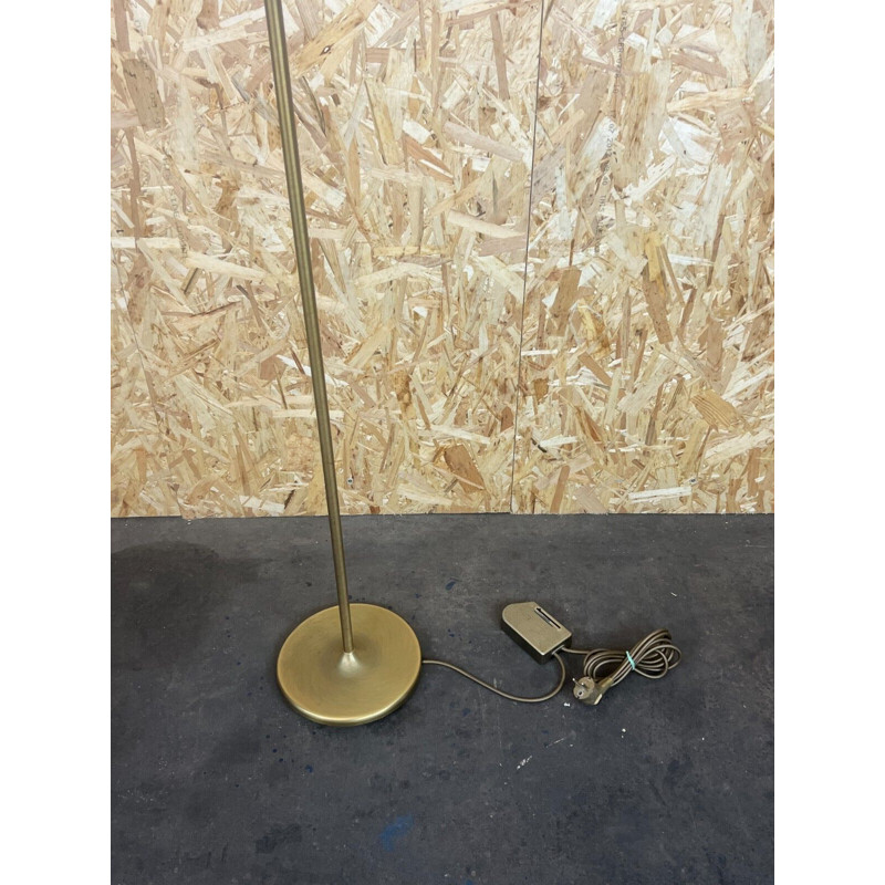 Vintage floor lamp in brass & glass by Hillebrand, 1960-1970s