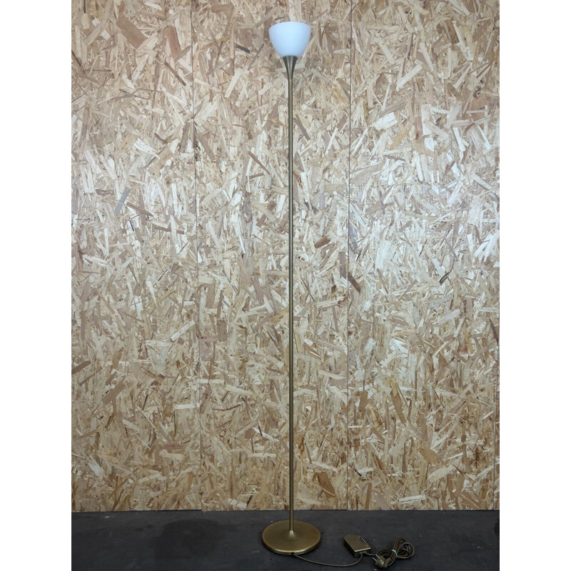 Vintage floor lamp in brass & glass by Hillebrand, 1960-1970s