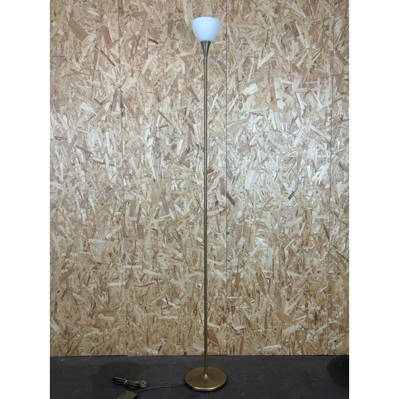 Vintage floor lamp in brass & glass by Hillebrand, 1960-1970s