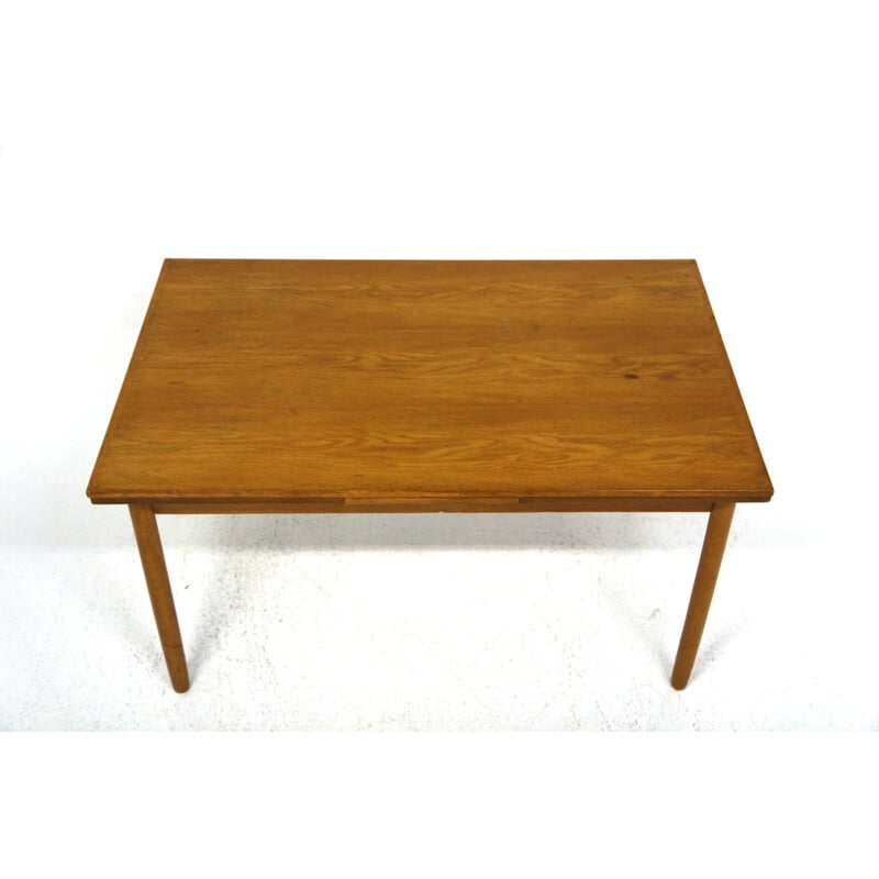Vintage teak table with retractable tops
