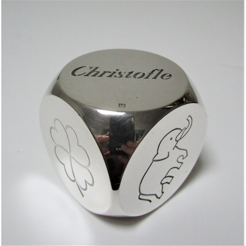 Vintage silver plated paperweight by Christofle, 1980