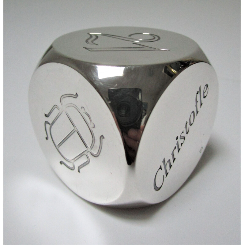Vintage silver plated paperweight by Christofle, 1980