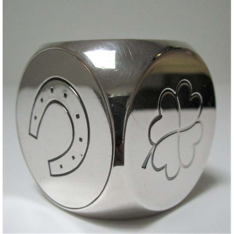 Vintage silver plated paperweight by Christofle, 1980