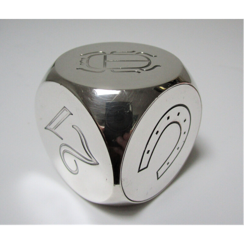 Vintage silver plated paperweight by Christofle, 1980