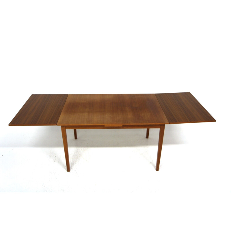 Vintage-Tisch mit einziehbaren Tischplatten aus Teak- und Buchenholz