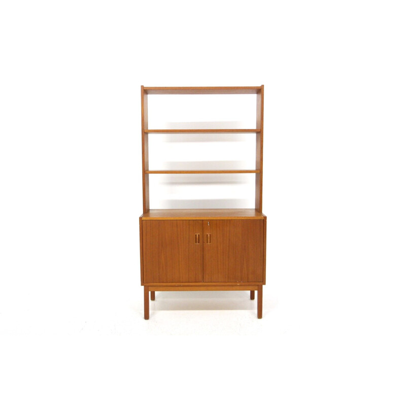 Vintage teak and beech bookcase, Sweden 1960