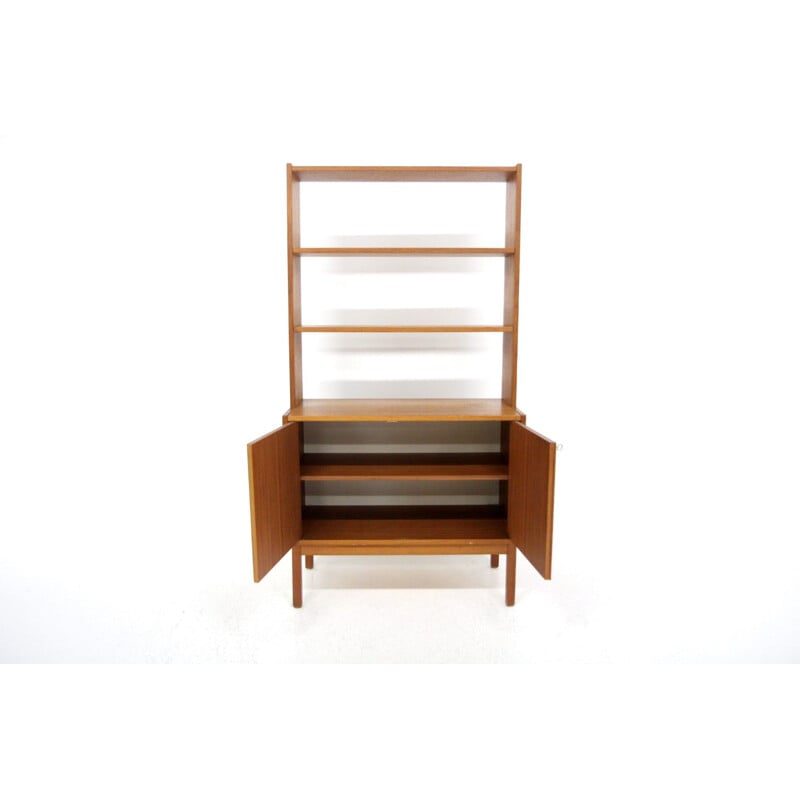 Vintage teak and beech bookcase, Sweden 1960