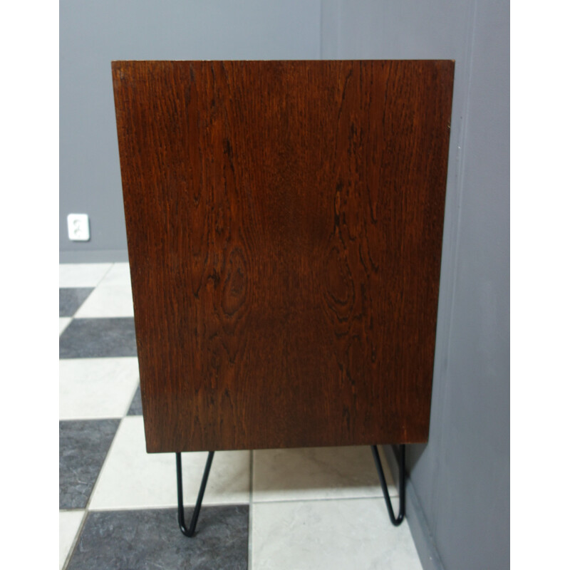 Vintage sideboard in dark wood model u458 by Jiroutek for Interier Praha, 1960s