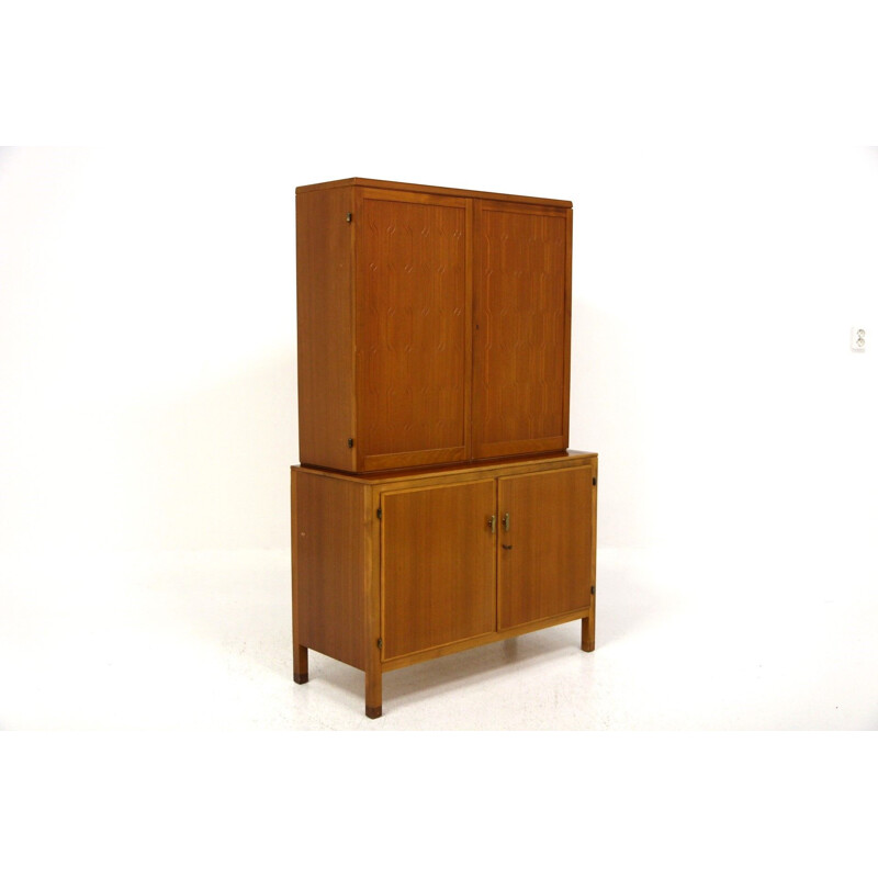 Vintage mahogany cabinet by Nordiska Kompaniet, 1950