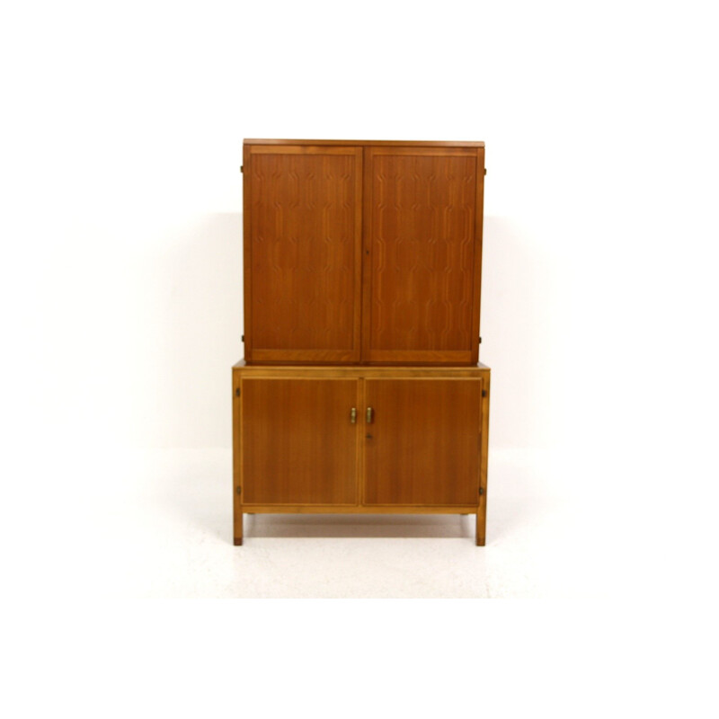 Vintage mahogany cabinet by Nordiska Kompaniet, 1950