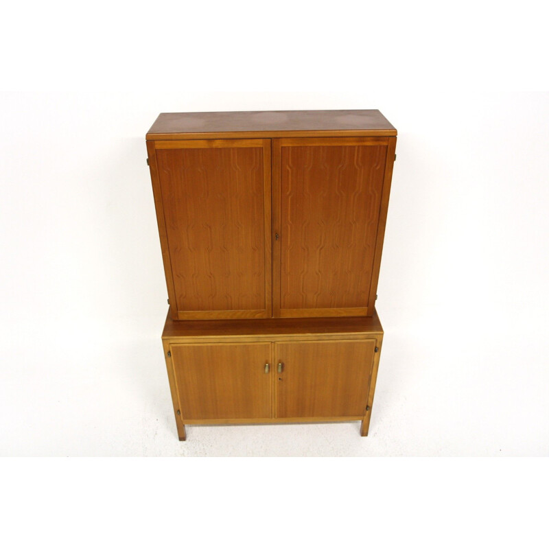 Vintage mahogany cabinet by Nordiska Kompaniet, 1950