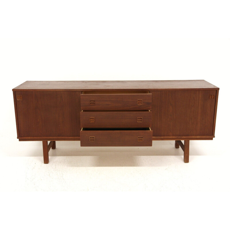 Vintage teak and beech sideboard, Sweden 1960