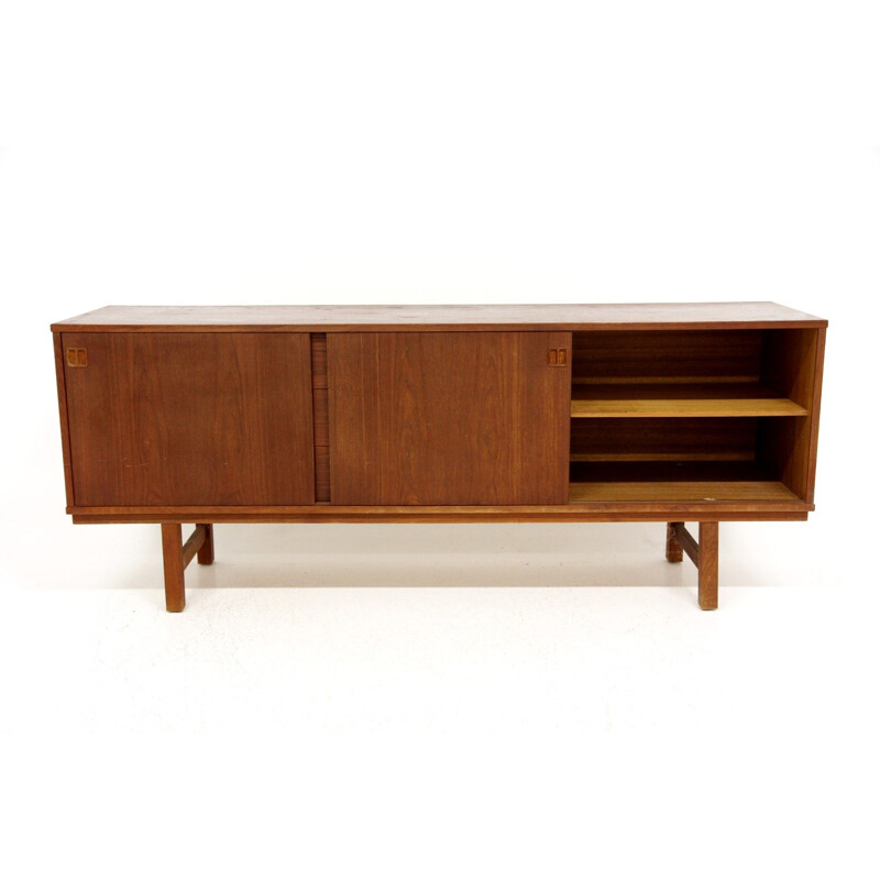 Vintage teak and beech sideboard, Sweden 1960