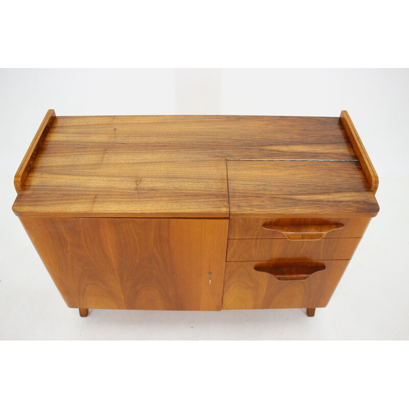 Vintage walnut storage cabinet by Tatra, Czechoslovakia 1960s