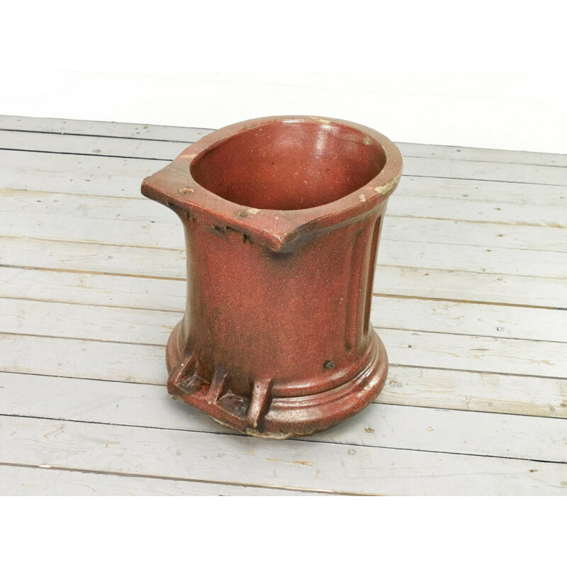 Victorian vintage planter in salted glass