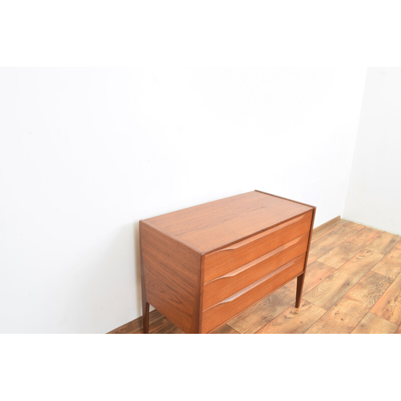 Commode danois vintage en teck par Kai Kristiansen pour Aksel Kjersgaard, 1960