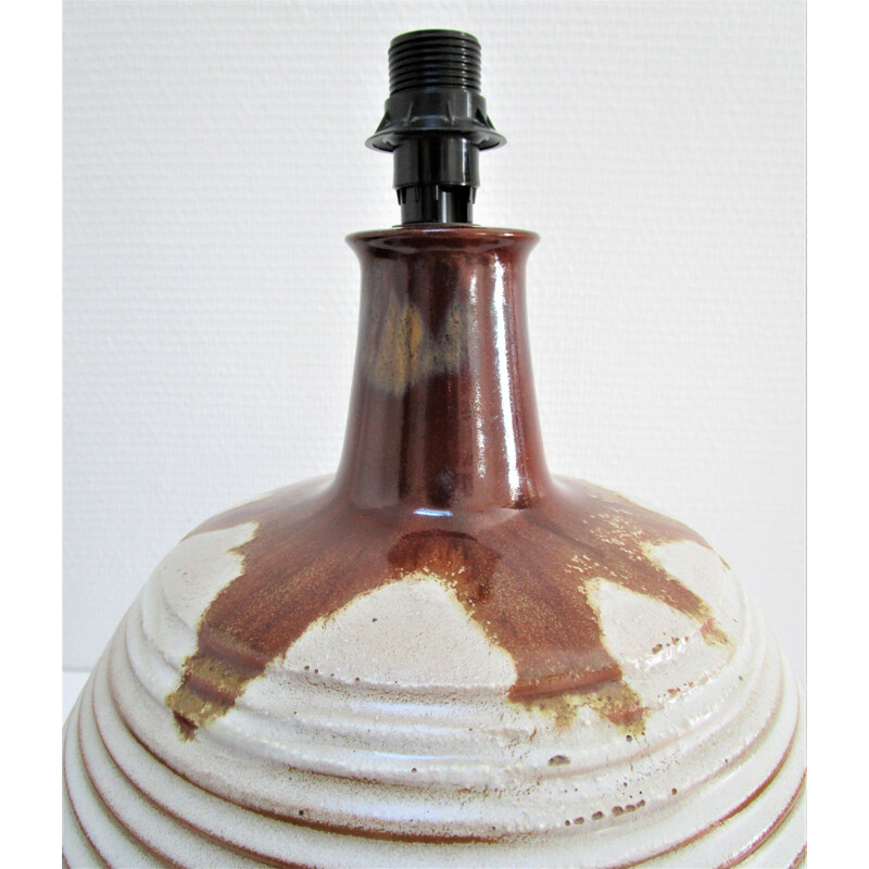 Vintage Italian glazed ceramic lamp, 1970