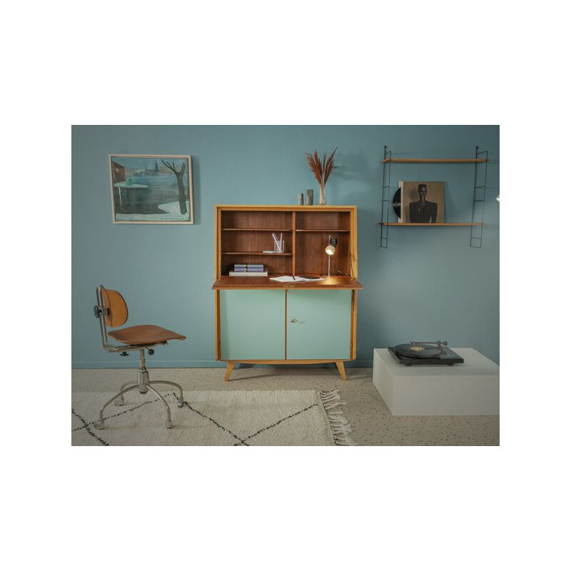 Vintage secretary in ash wood by Musterring, Germany 1950