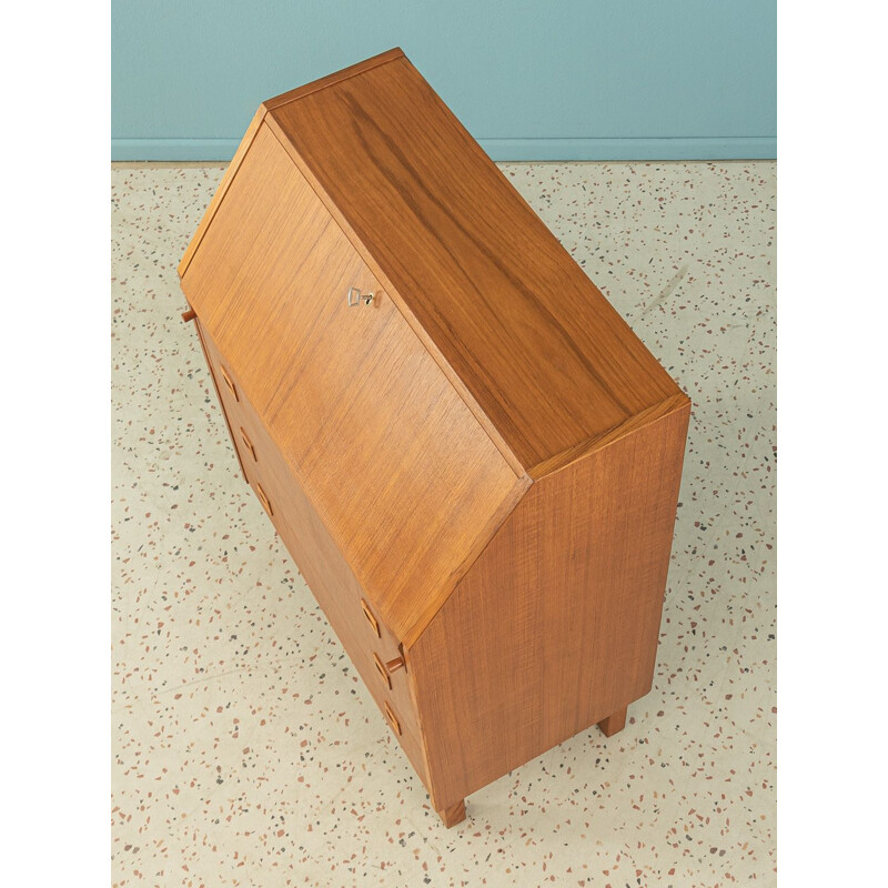 Vintage teak desk with four drawers, Denmark 1960