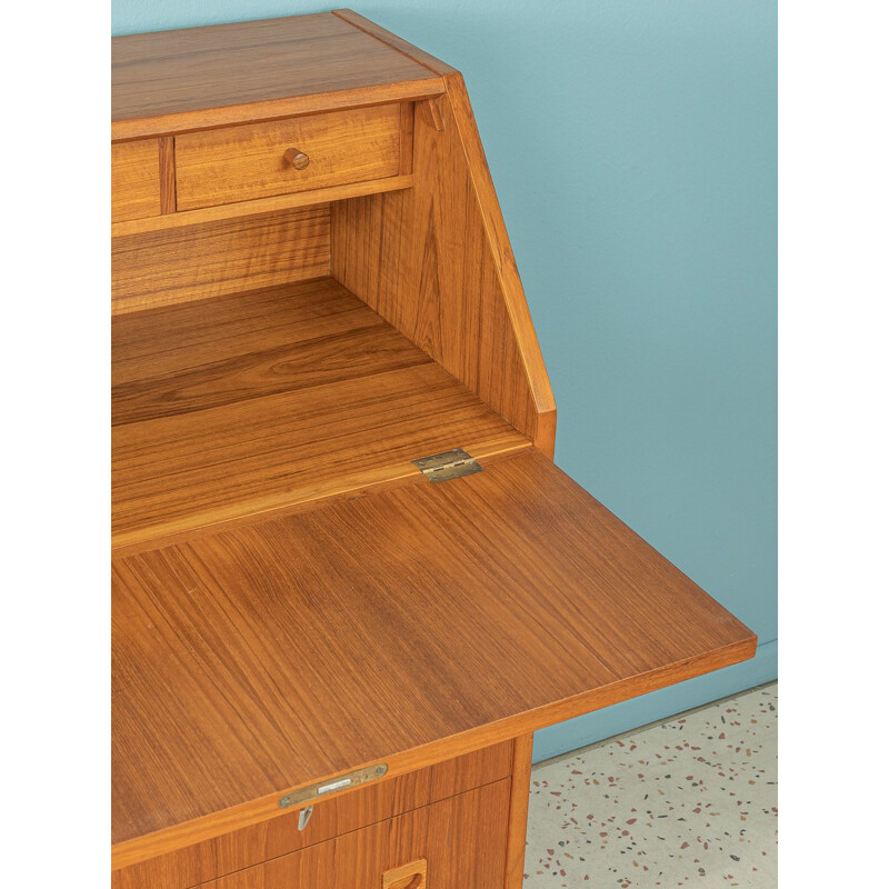 Vintage teak desk with four drawers, Denmark 1960