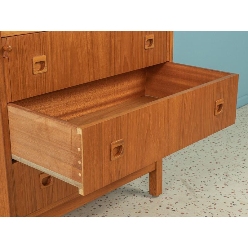 Scrivania vintage in teak con quattro cassetti, Danimarca 1960