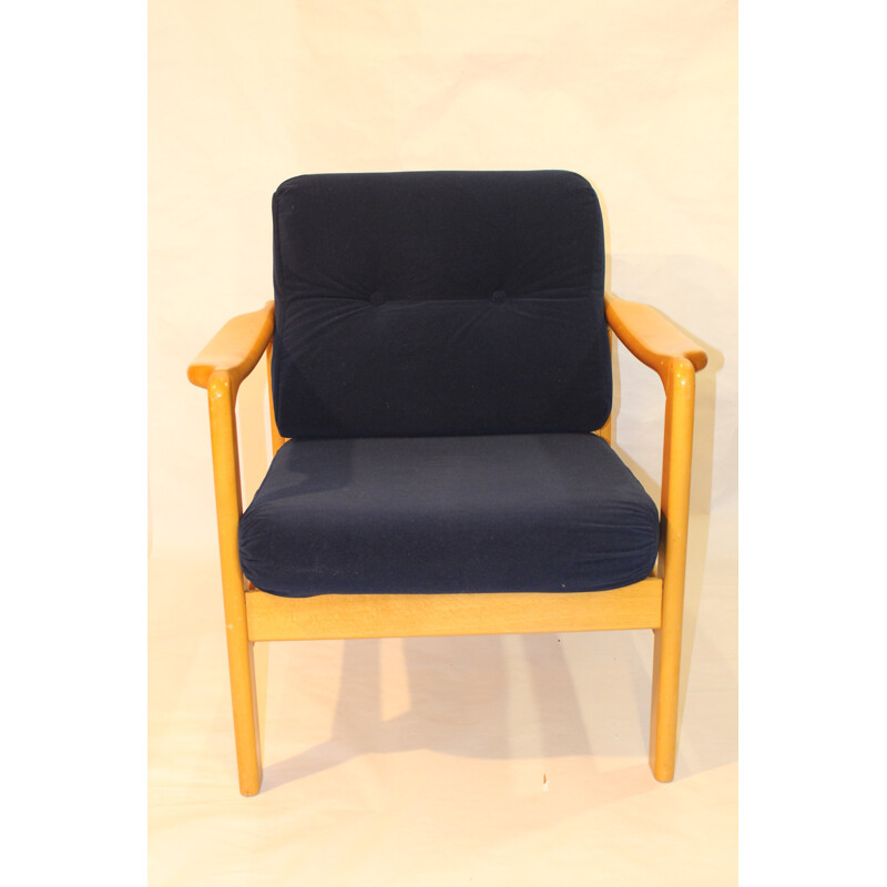 Pair of Scandinavian restored armchairs - 1960s