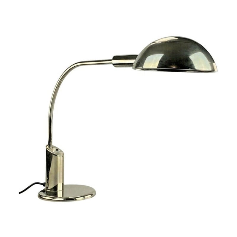 Vintage chrome table lamp by Florian Schulz, 1960-1970s