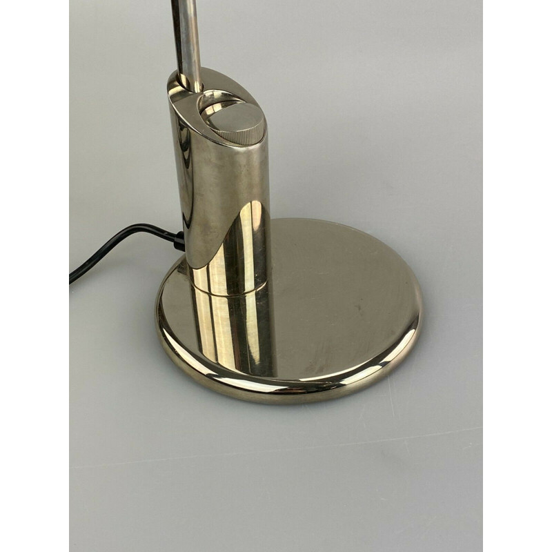 Vintage chrome table lamp by Florian Schulz, 1960-1970s